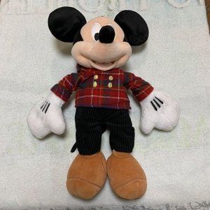 Disney Mickey Mouse 17 Inch Plush Plaid Jacket Disney Store Exclusive From 2013